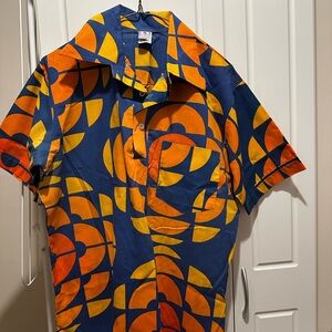 Vintage CBC logo pattern shirt - dead stock made in Edmonton